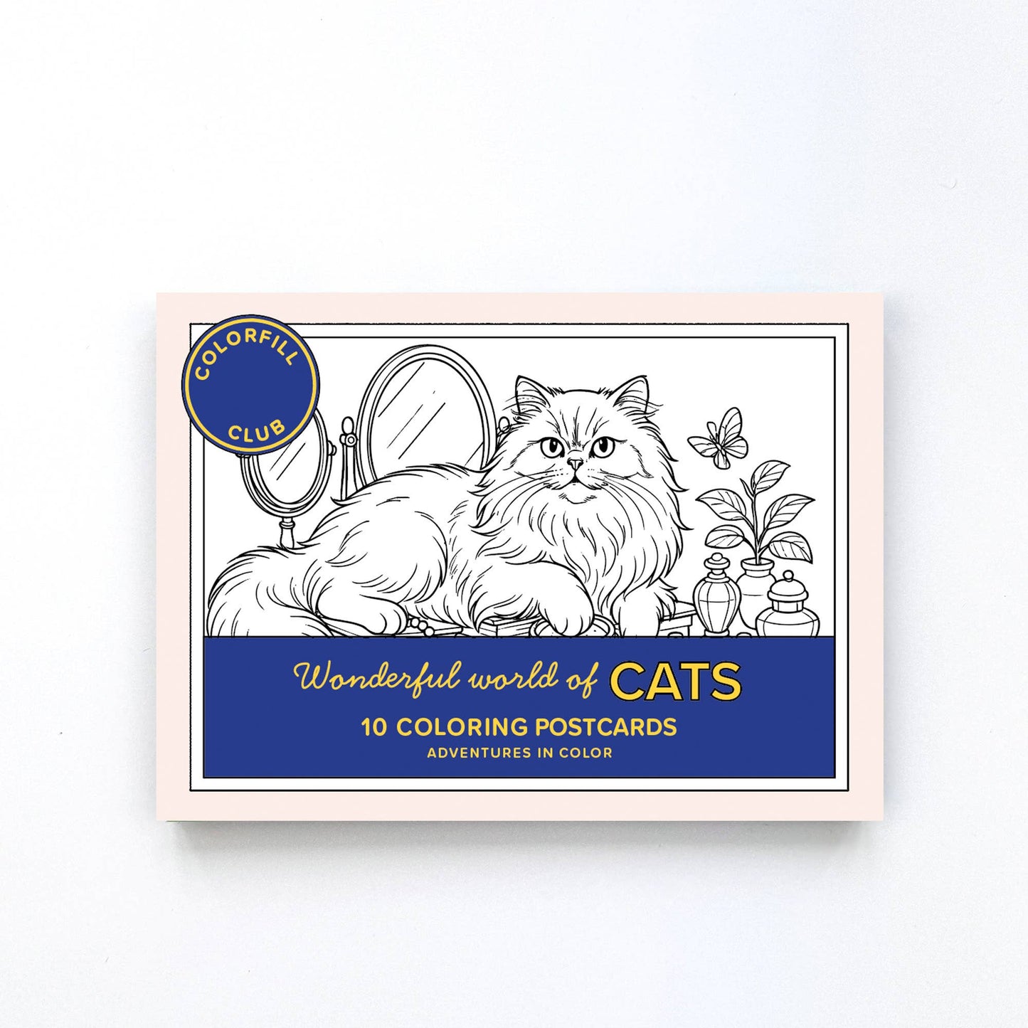 Ensemble de cartes postales à colorier Chats