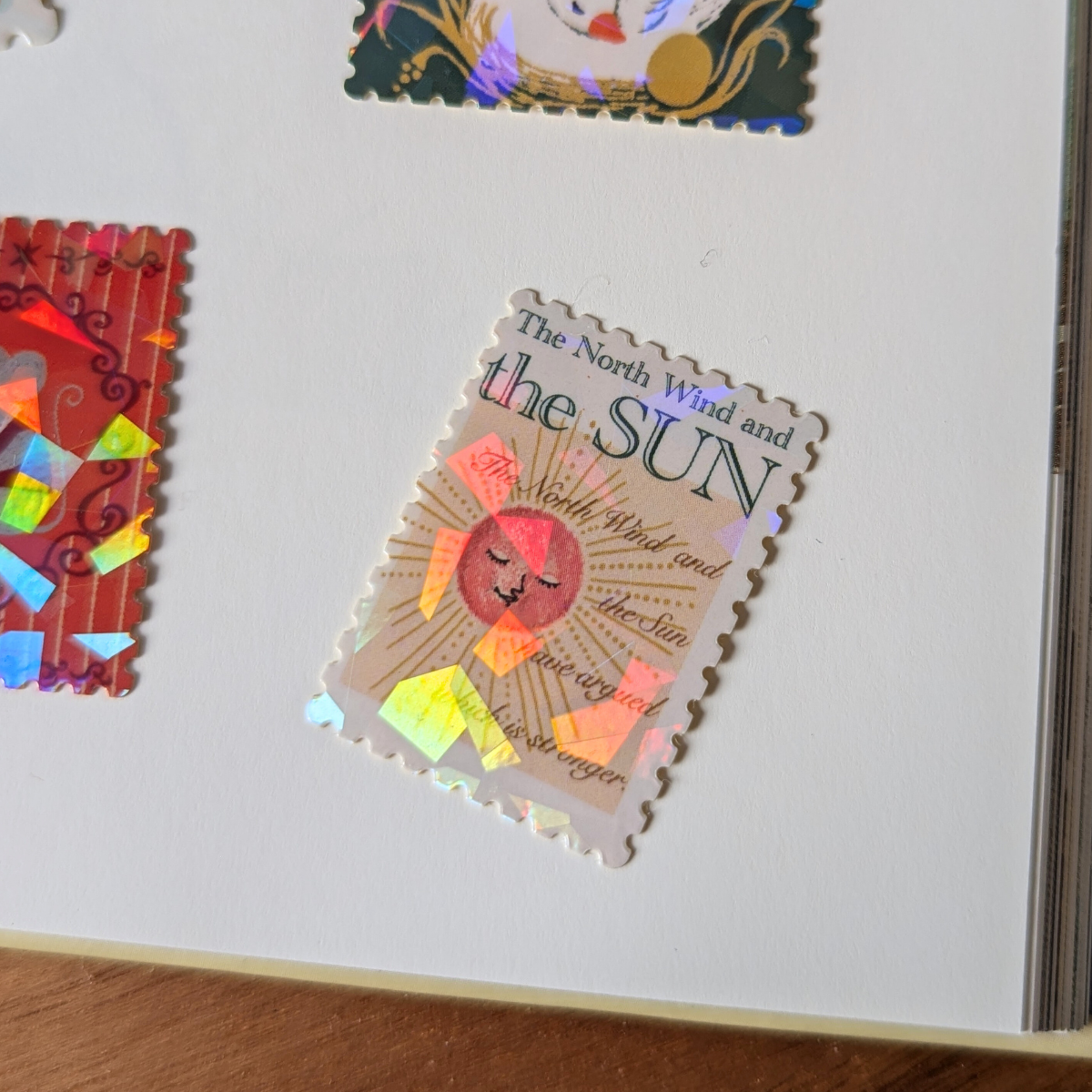 Boîte de Stickers Timbres-Poste Fables d'Ésope Tome I