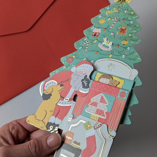 Carte Pop-Up Père-Noël