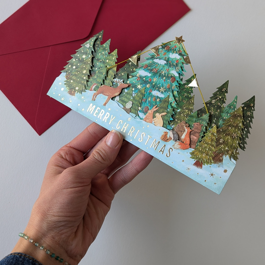 Carte Pop-Up Forêt Enchantée