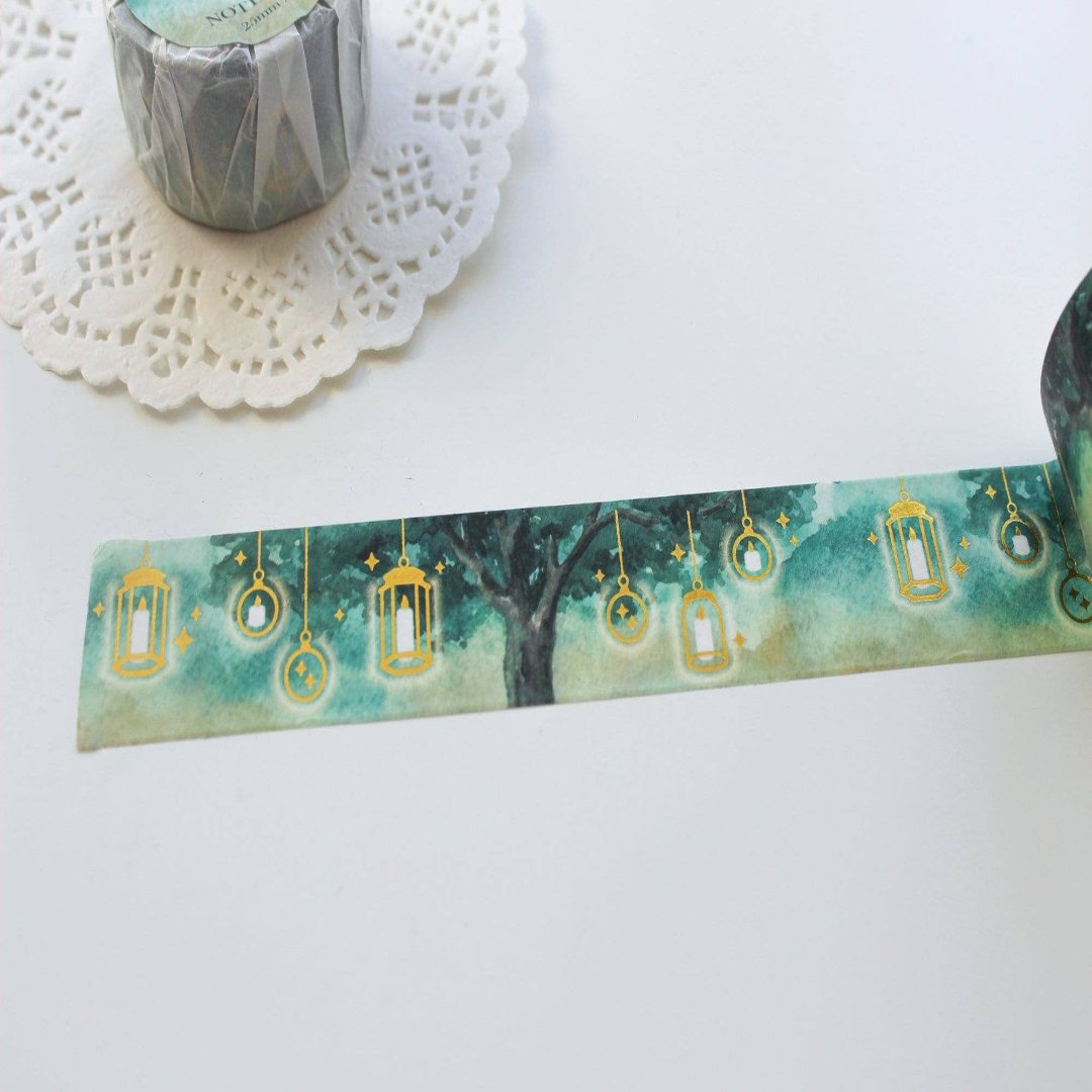 Note & Wish - Masking Tape Woodland Lantern