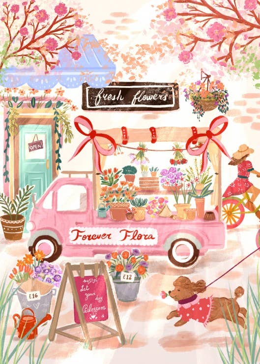 Puzzle 500 Pièces Flower Truck