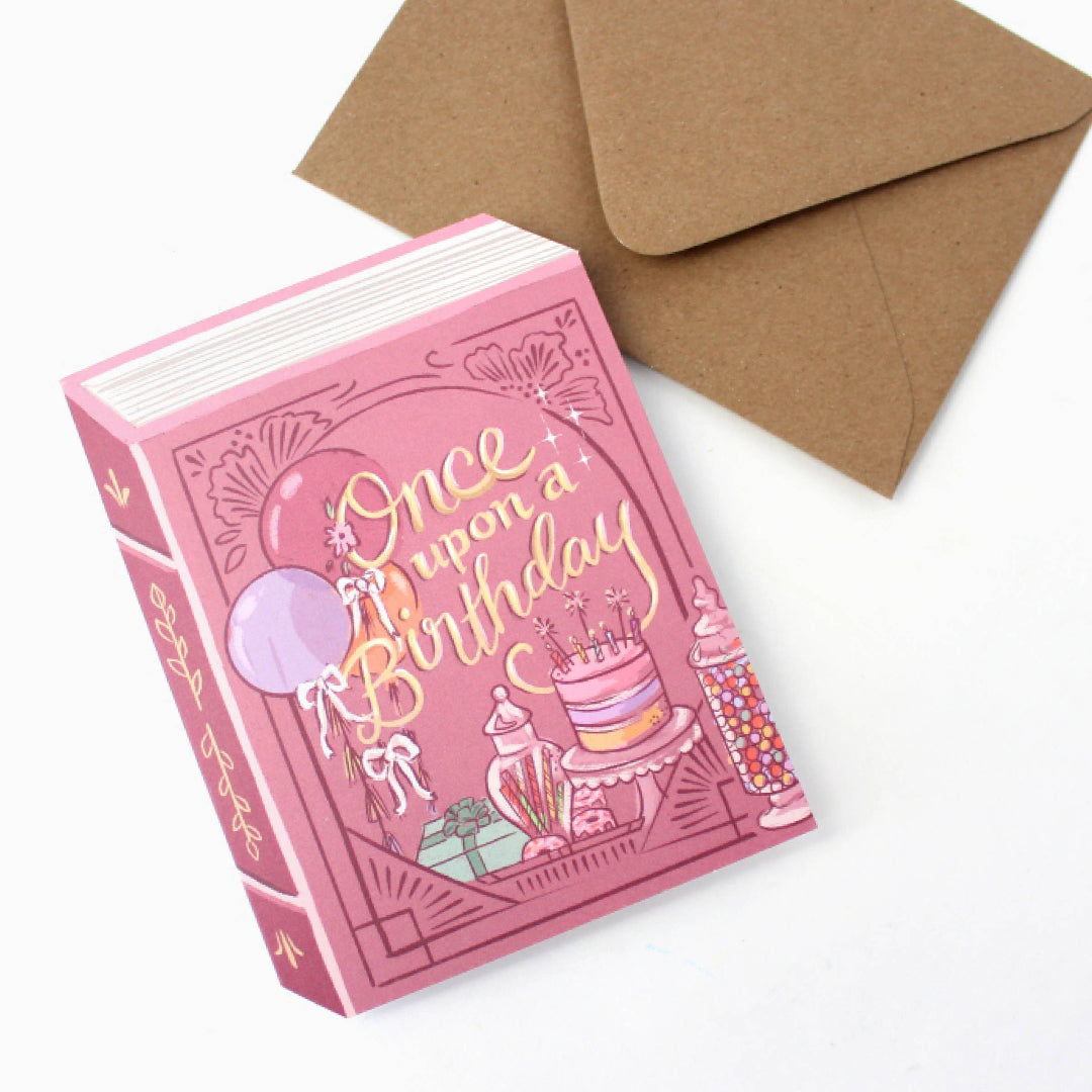 Carte d’Anniversaire " Once Upon a Birthday " - Inklings Paperie