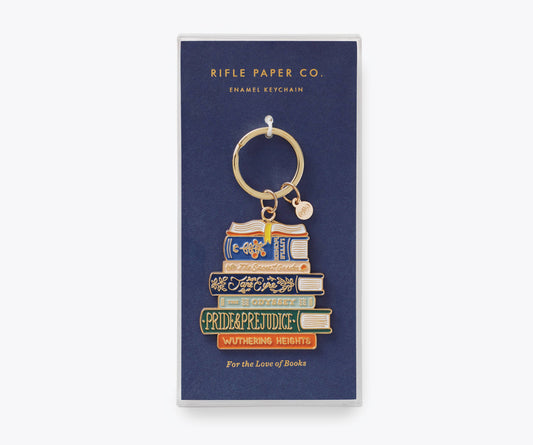 Porte-clés émaillé Club de lecture Rifle Paper Co
