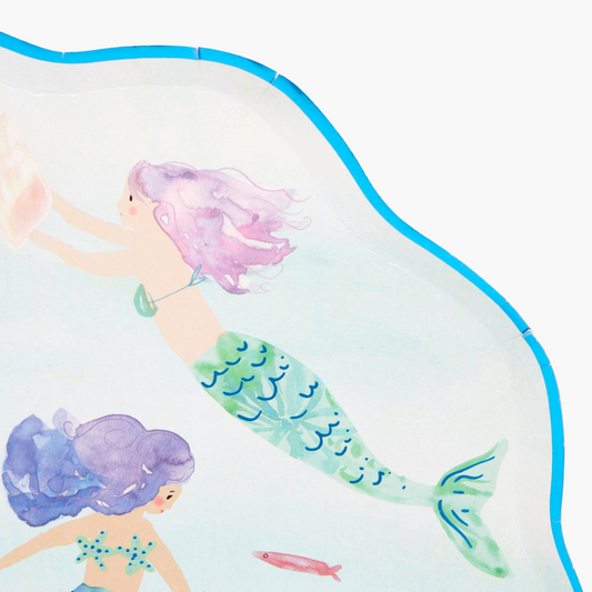 Assiettes Sirènes (x8)