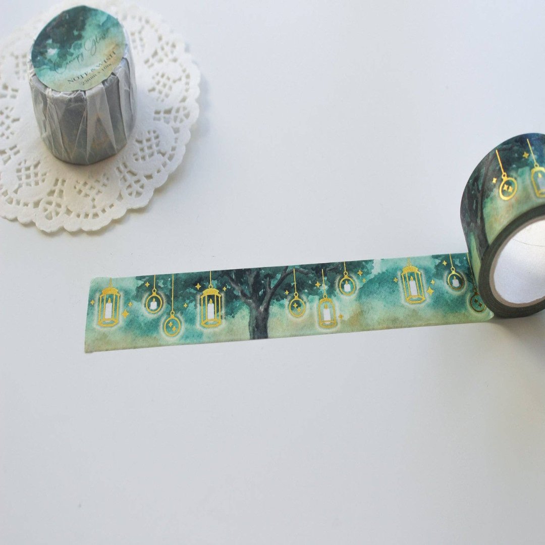 Note & Wish - Masking Tape Woodland Lantern