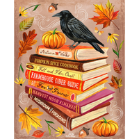 Affiche Bibliothèque d'automne - Katie Daisy