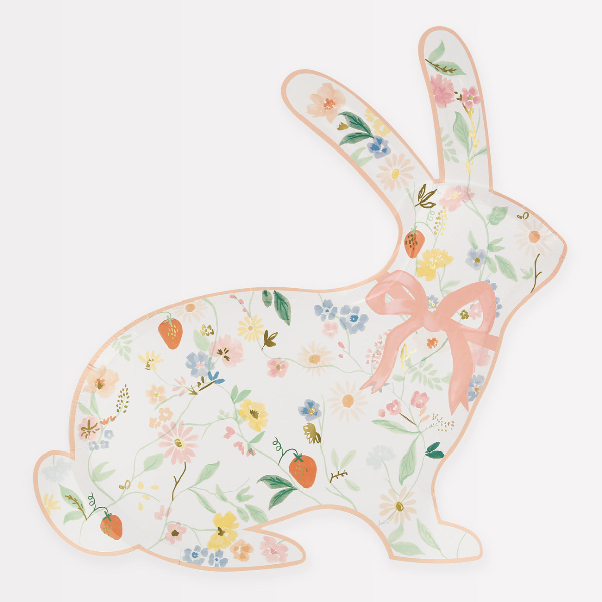 Assiettes Élégantes en Forme de Lapin (x 8)