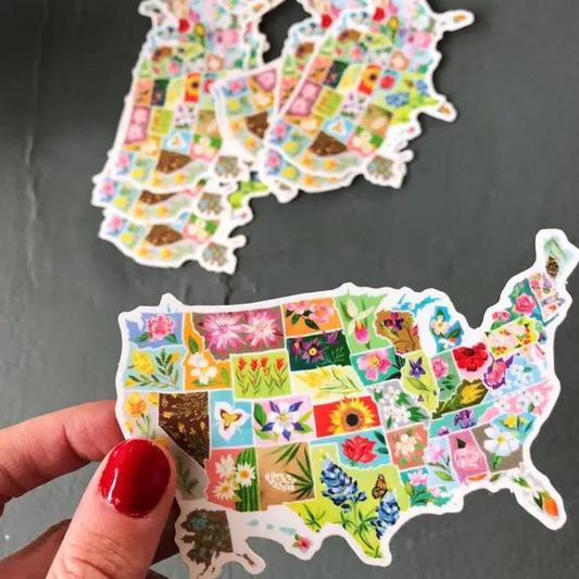 Katie Daisy Autocollant USA