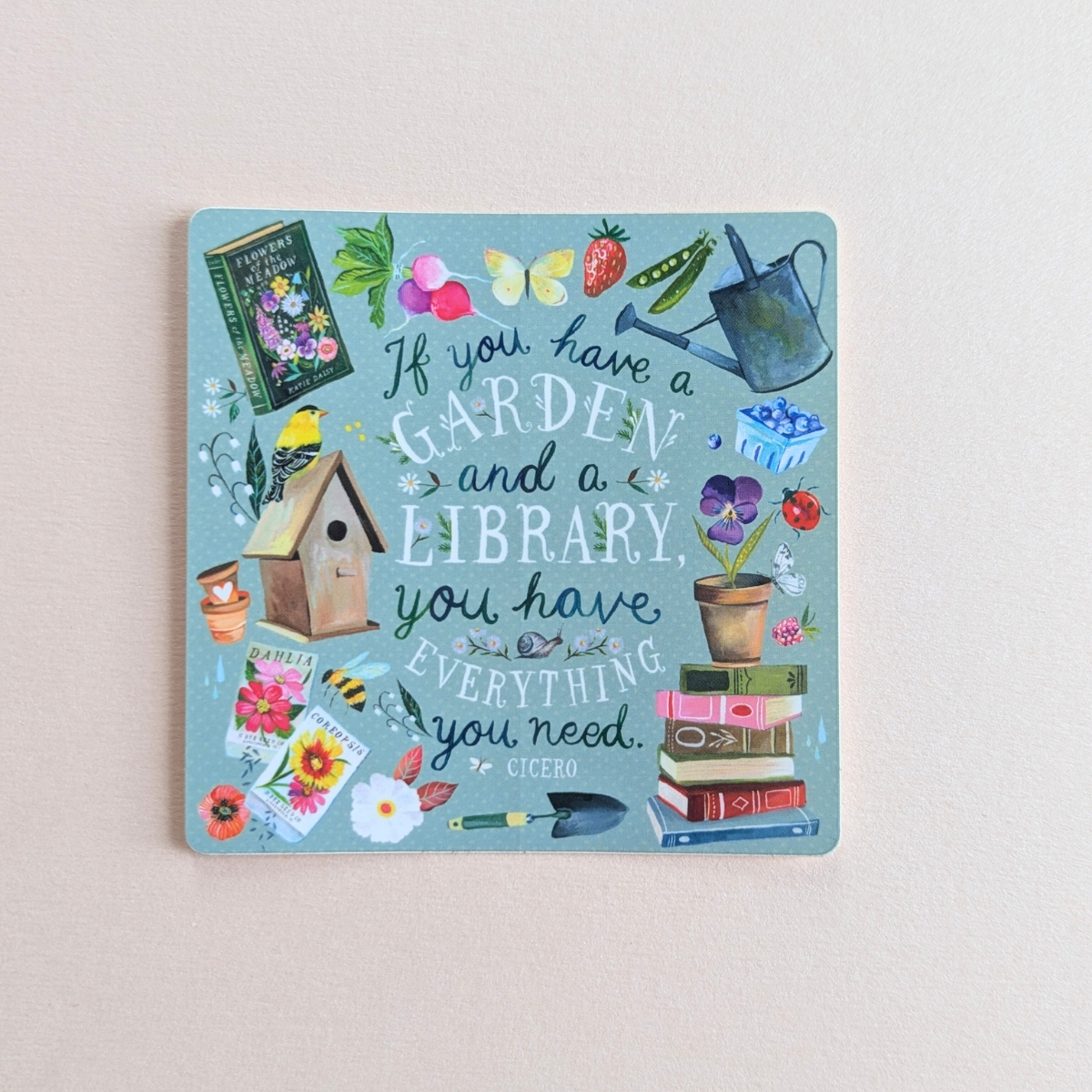 Autocollant Katie Daisy Garden & Library