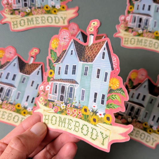 Autocollant Mat Homebody - Katie Daisy