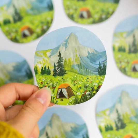 Autocollant Vinyle Camping Wild Pencil