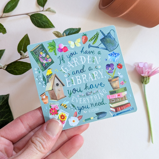 Autocollant Katie Daisy Garden & Library