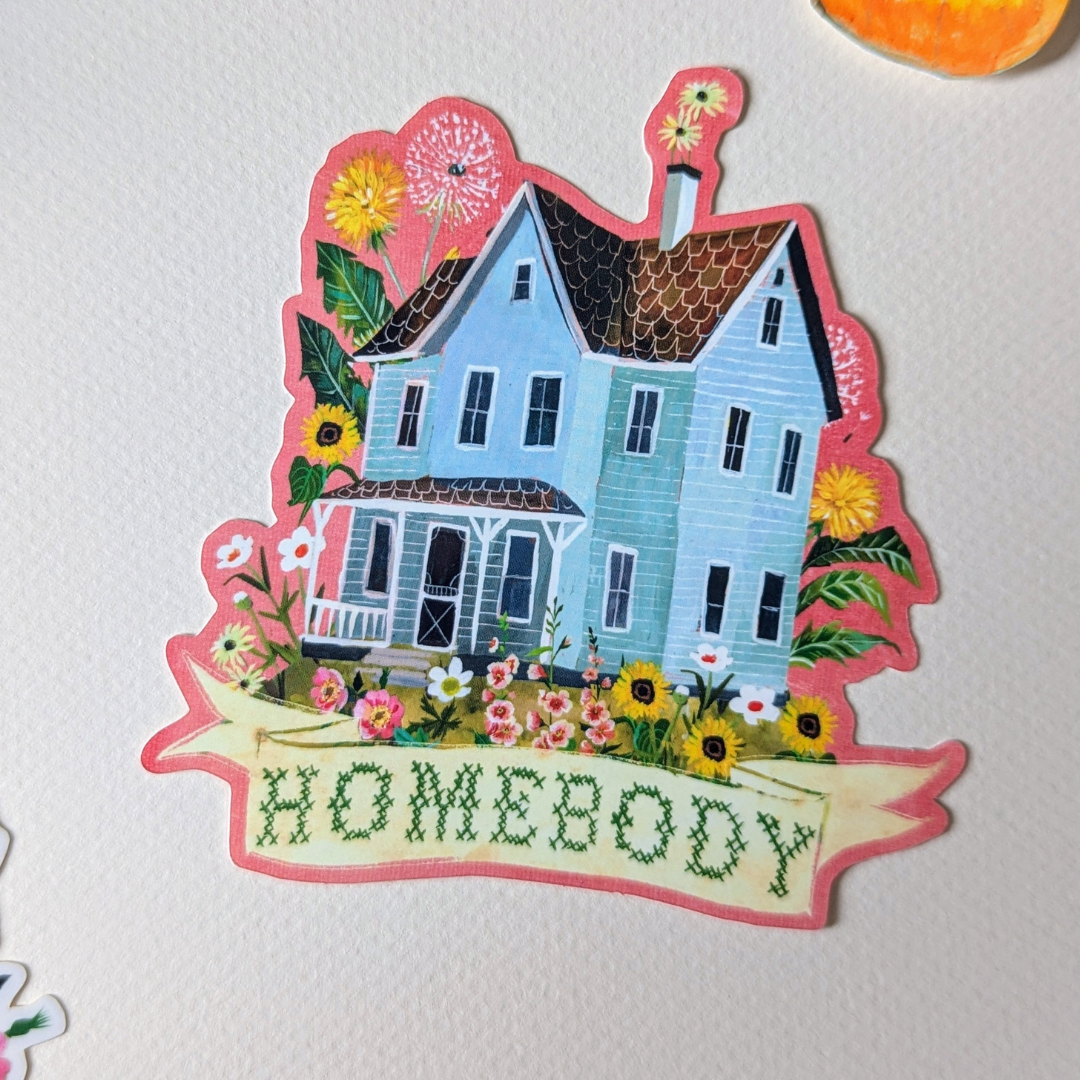 Autocollant Mat Homebody - Katie Daisy