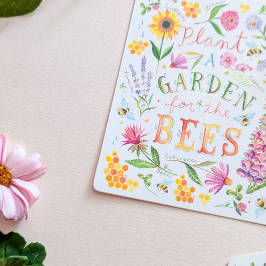 Katie Daisy Autocollant Plant a Garden for the Bees