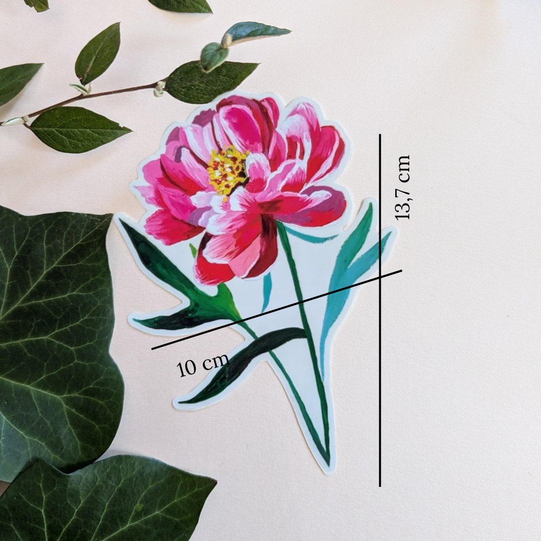 Katie Daisy Autocollant Pivoine