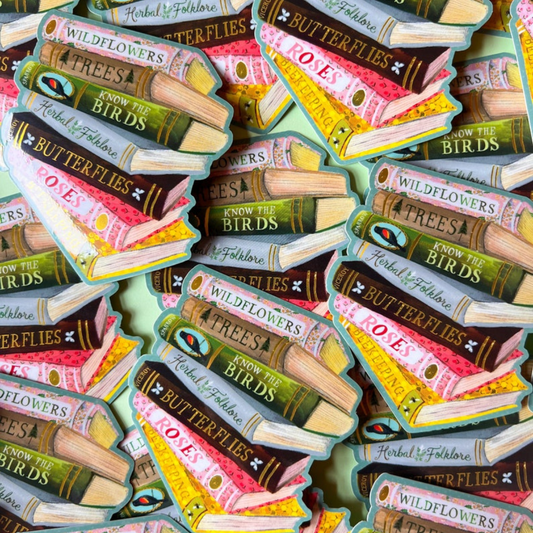 Autocollant Katie Daisy Livres sur la Nature