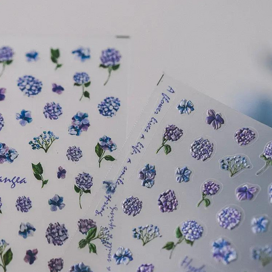 Stickers en Relief Hortensia