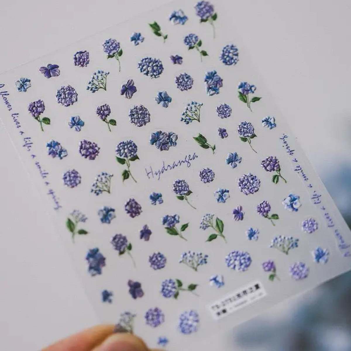 Stickers en Relief Hortensia