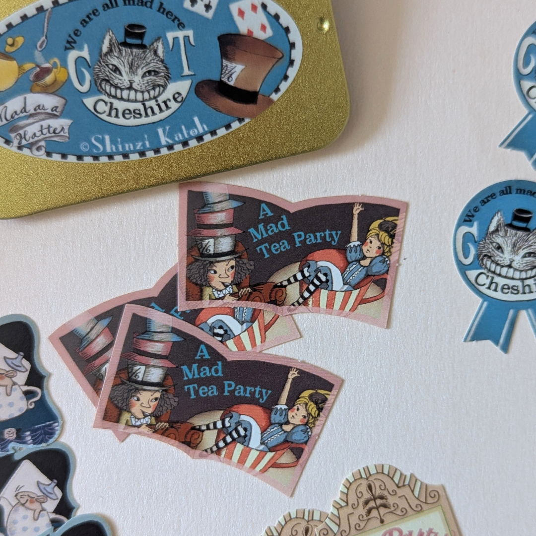 Shinzi Katoh – Alice au Pays des Merveilles Boîte de Stickers Chat du Cheshire