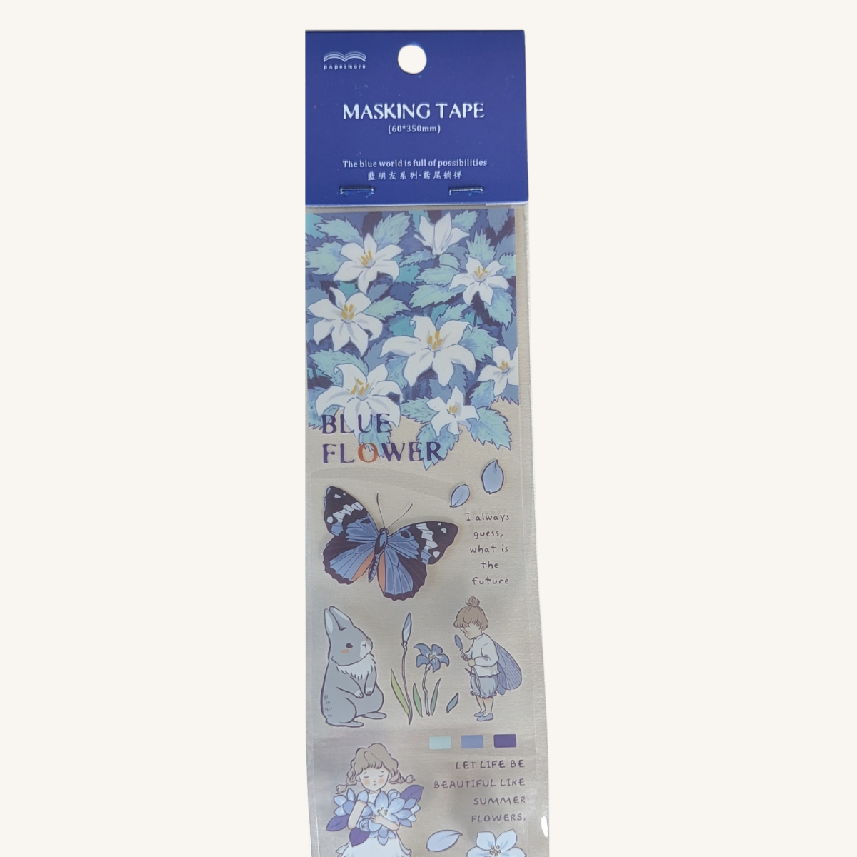 Boucle Masking Tape Fée Bleue