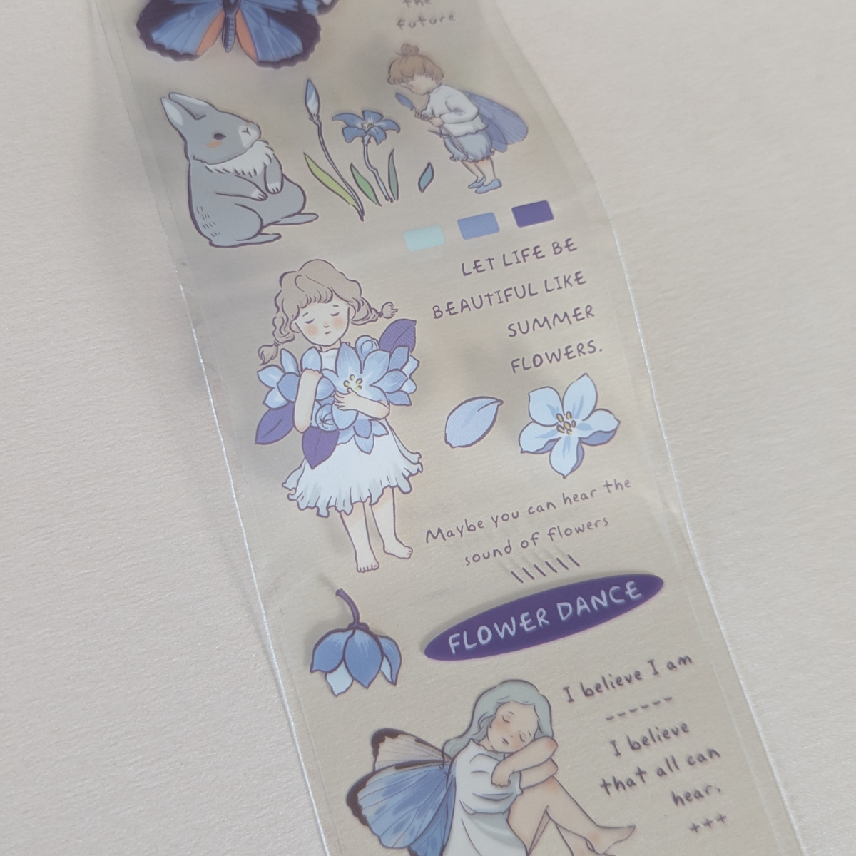 Boucle Masking Tape Fée Bleue