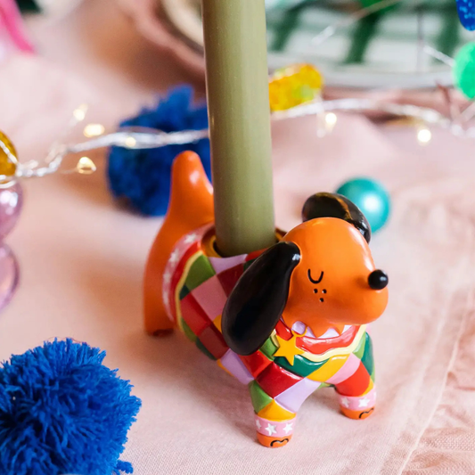 Bougeoir de Noël Teckel - Raspberry Blossom