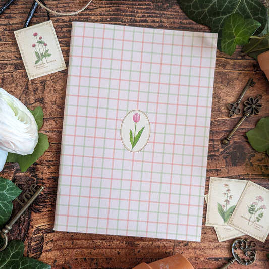 Cahier A5 Médaillon Tulipe