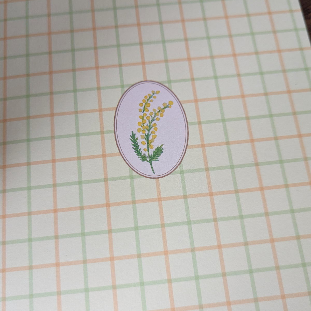 Cahier A5 Médaillon Mimosa