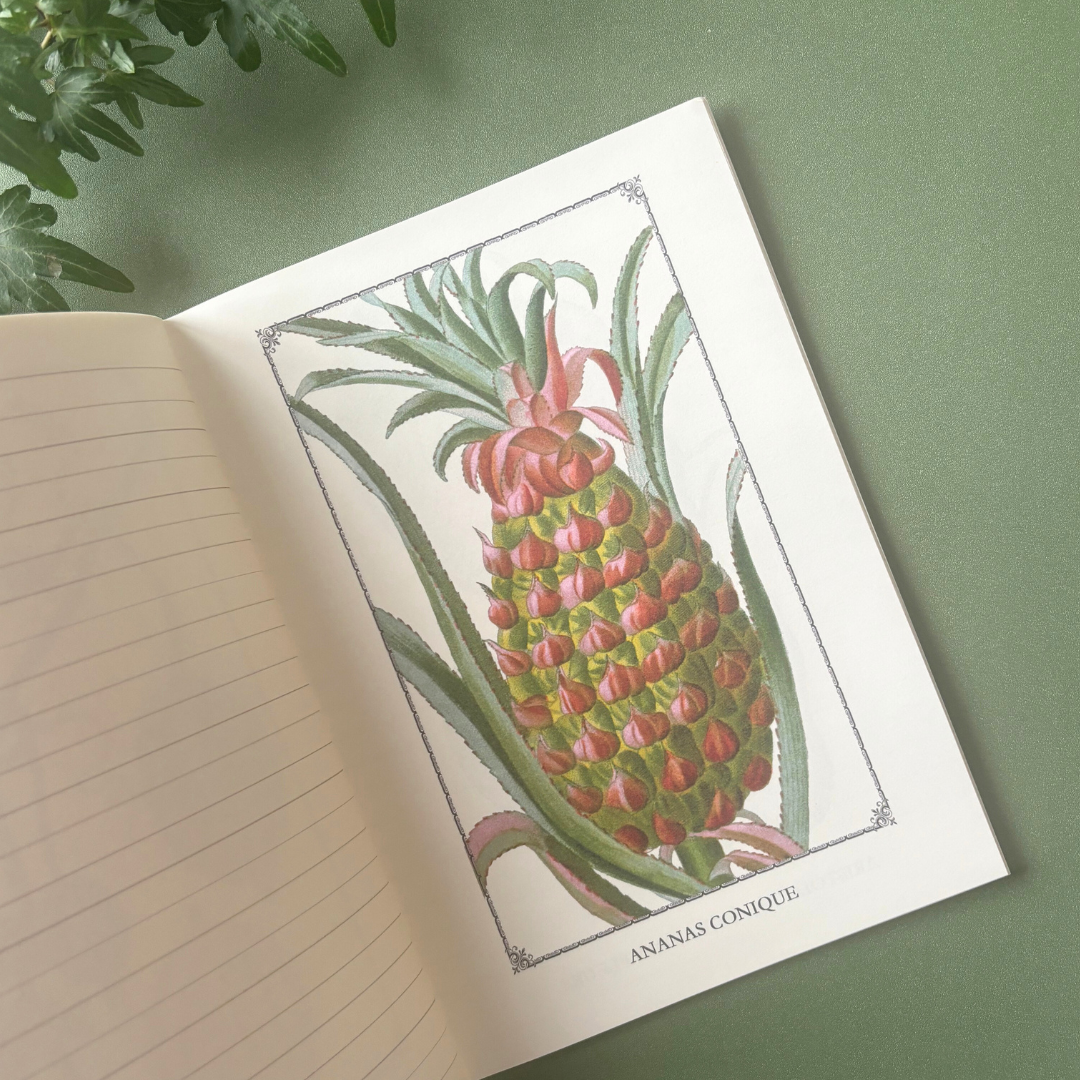 Cahier A5 avec Illustrations de Plantes et Pages Lignées
