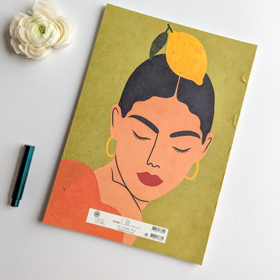 Pascale Éditions – Cahier A4 Frida – Pages Lignées & Blanches