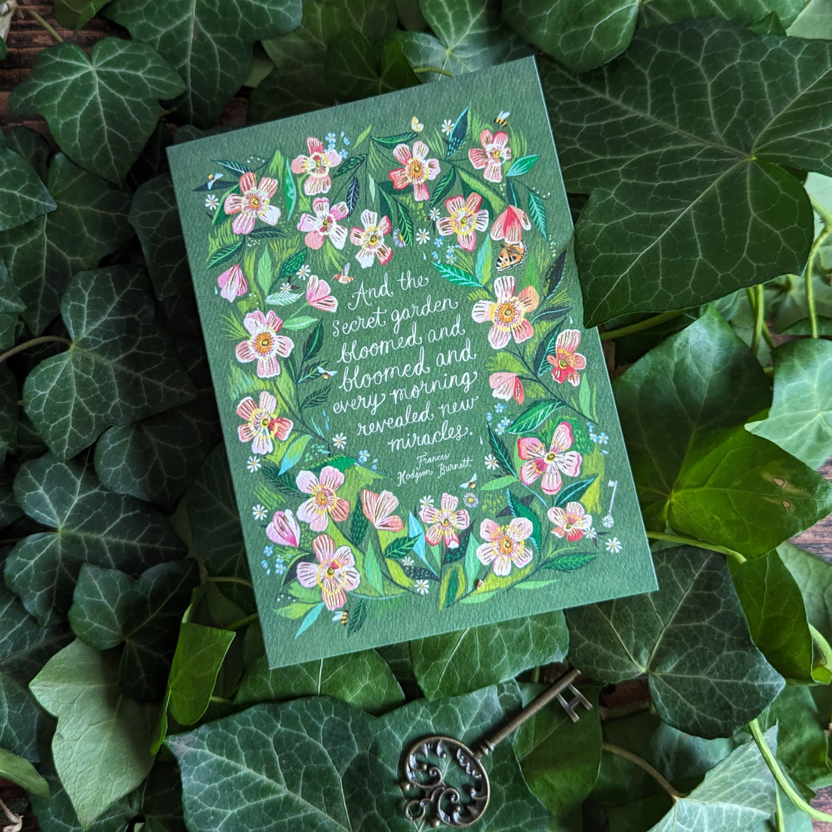Carte Anniversaire Jardin Secret de Katie Daisy