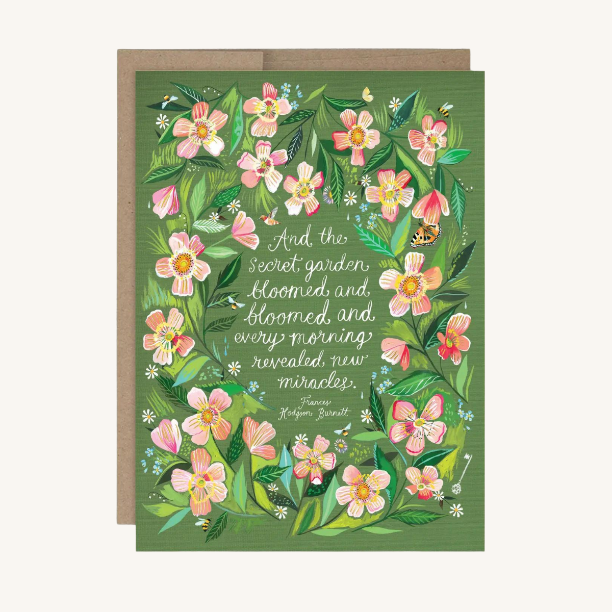 Carte Anniversaire Jardin Secret de Katie Daisy