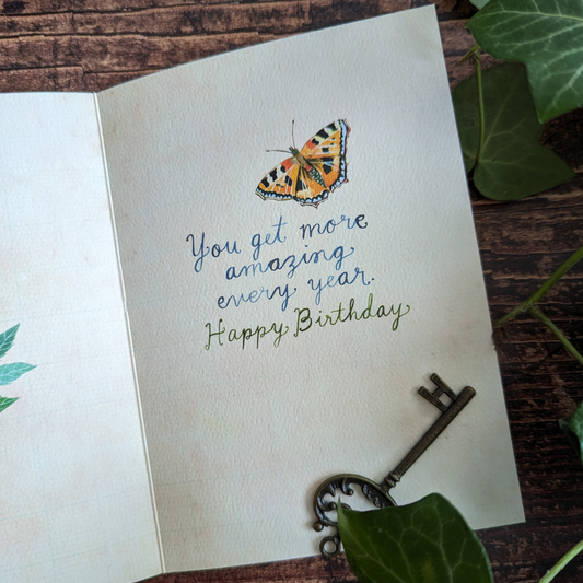 Carte Anniversaire Jardin Secret de Katie Daisy