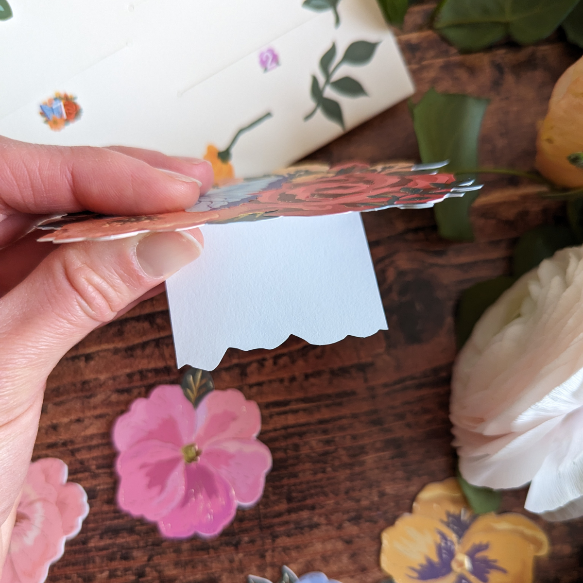 Carte Fleurs Détachables