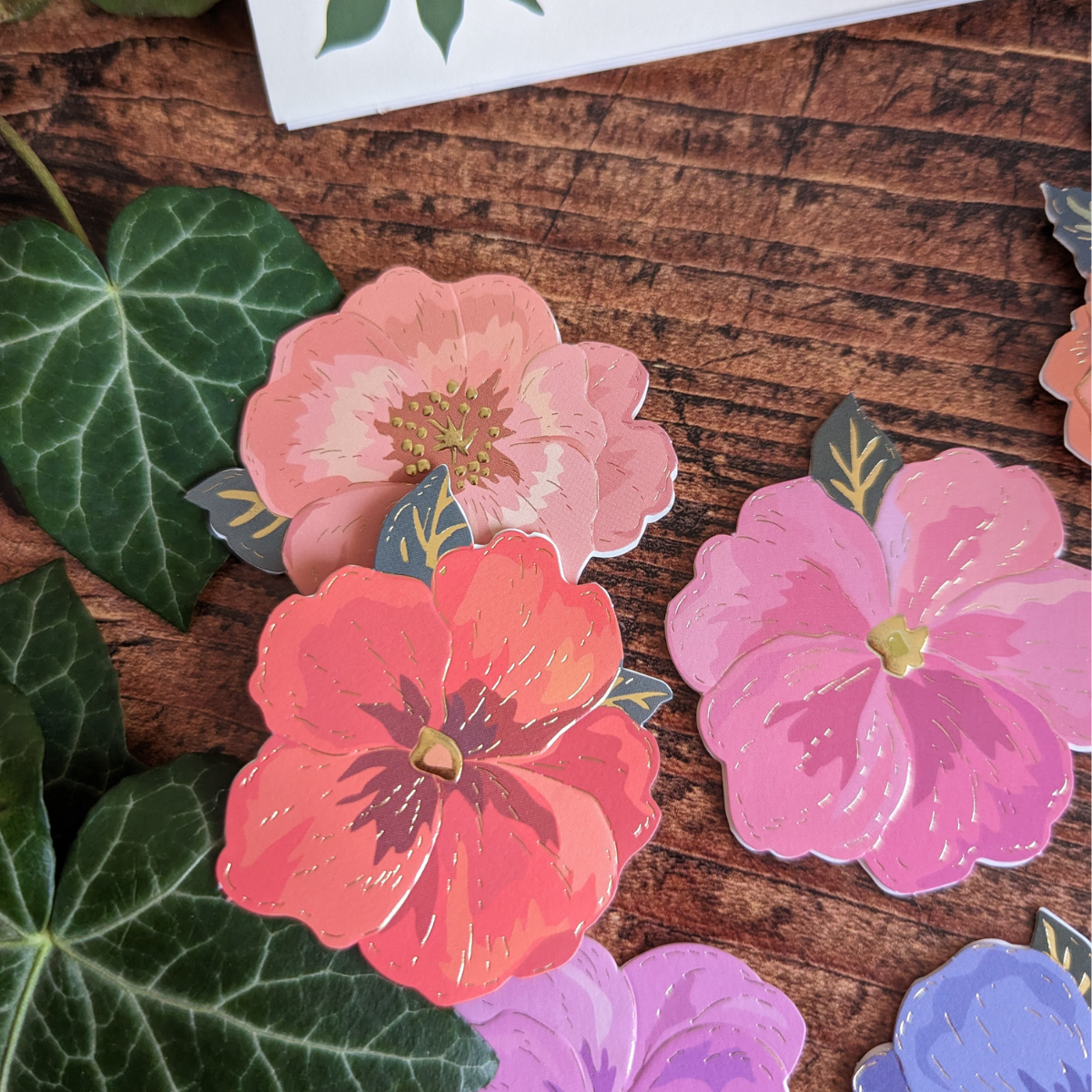 Carte Fleurs Détachables