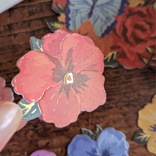 Carte Fleurs Détachables