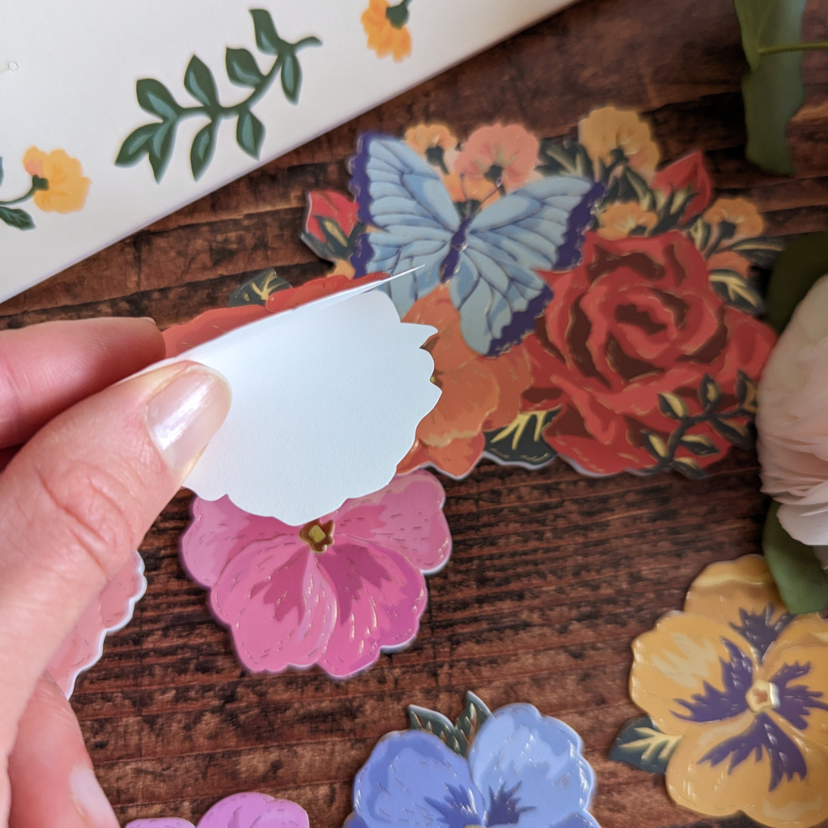 Carte Fleurs Détachables