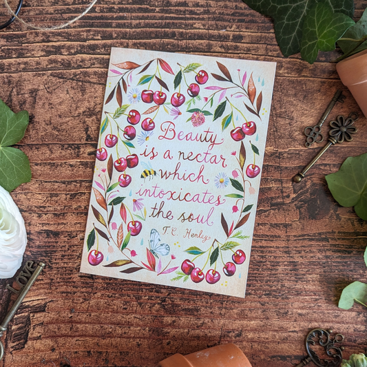 Katie Daisy Carte Anniversaire Beauty is a Nectar