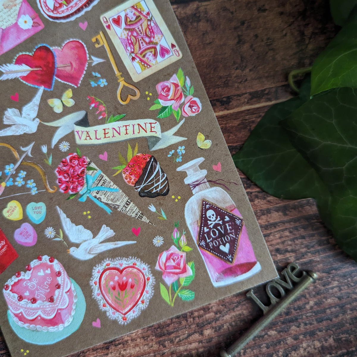 Carte Romance Saint Valentin de Katie Daisy