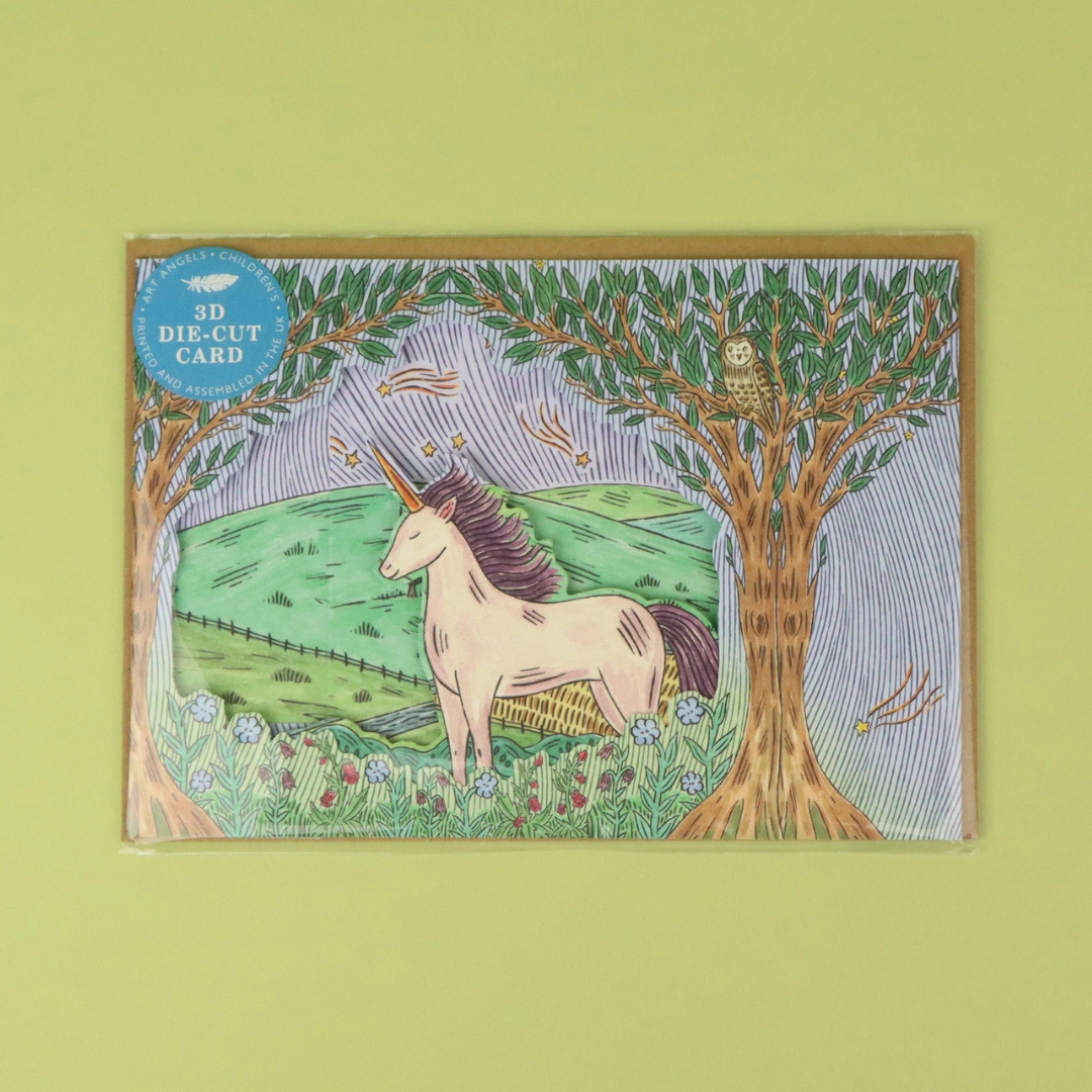 Carte 3D Licorne