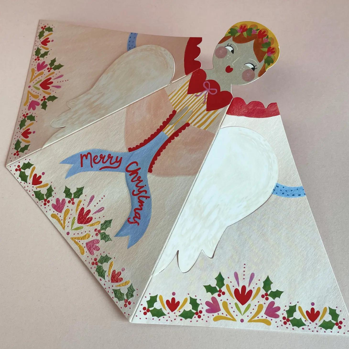 Carte de Noël Ange 3D.