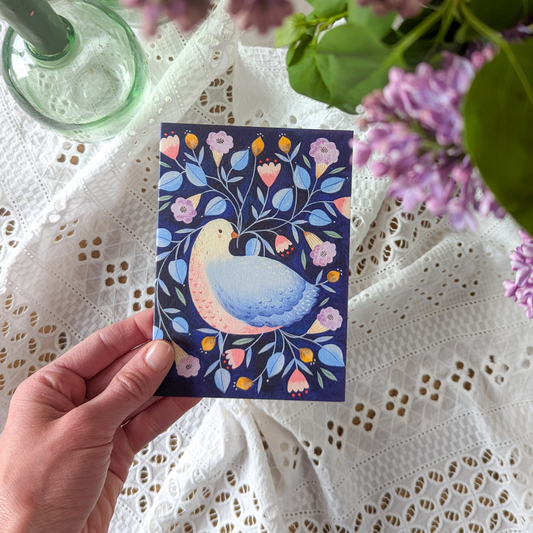 Carte Chant Printanier Flora Waycott