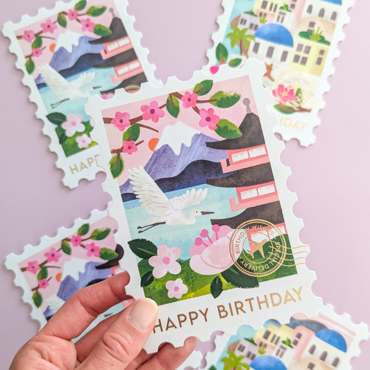 Carte Anniversaire Japon