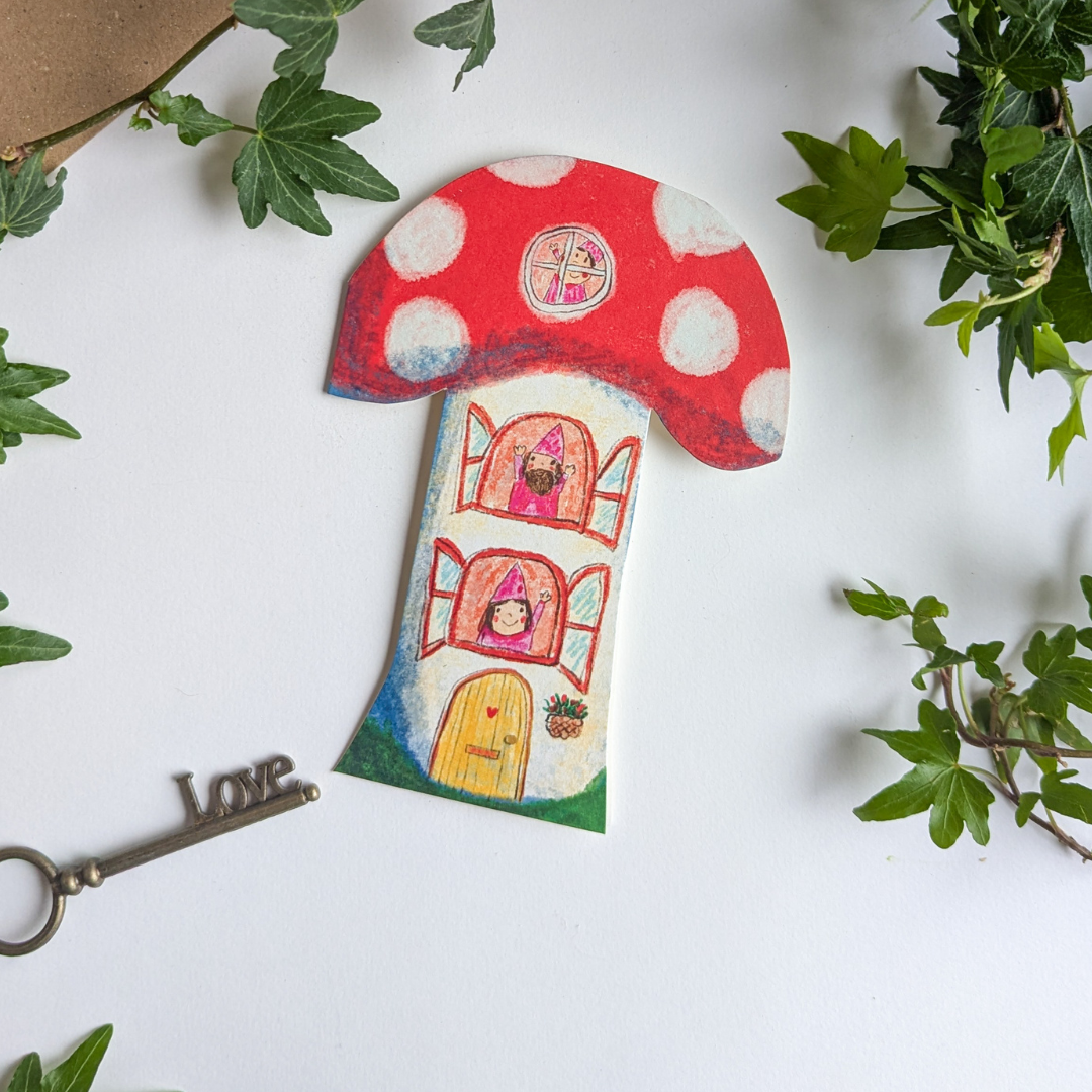 Carte Maison Champignon - Laura Skilbeck
