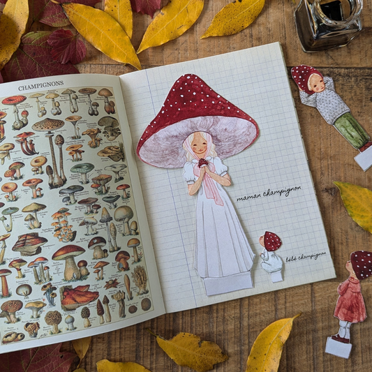 Carte à Découper Famille Champignon
