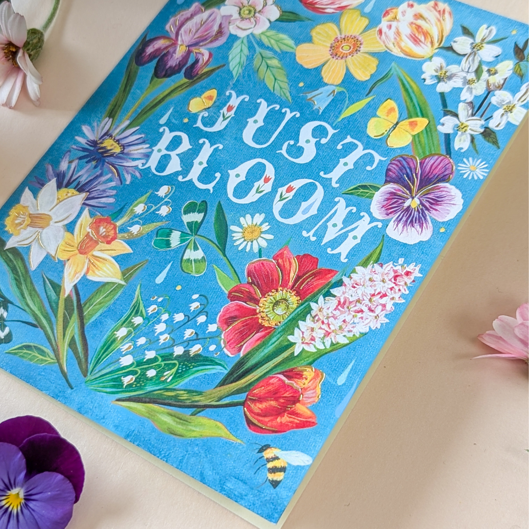 Carte d'Anniversaire Just Bloom de Katie Daisy