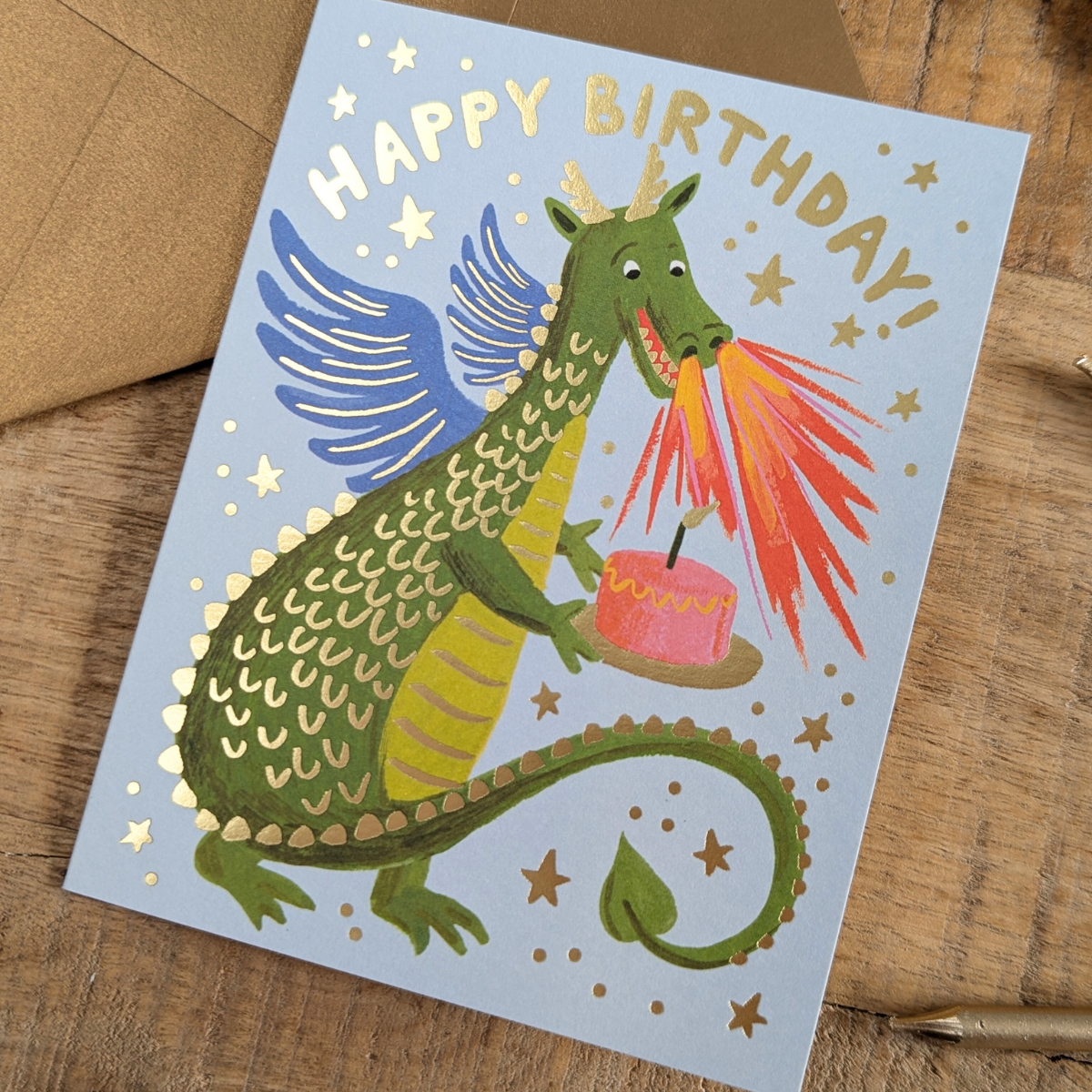 Carte Happy Birthday Dragon