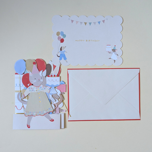 Carte d'Anniversaire Farandole d'animaux