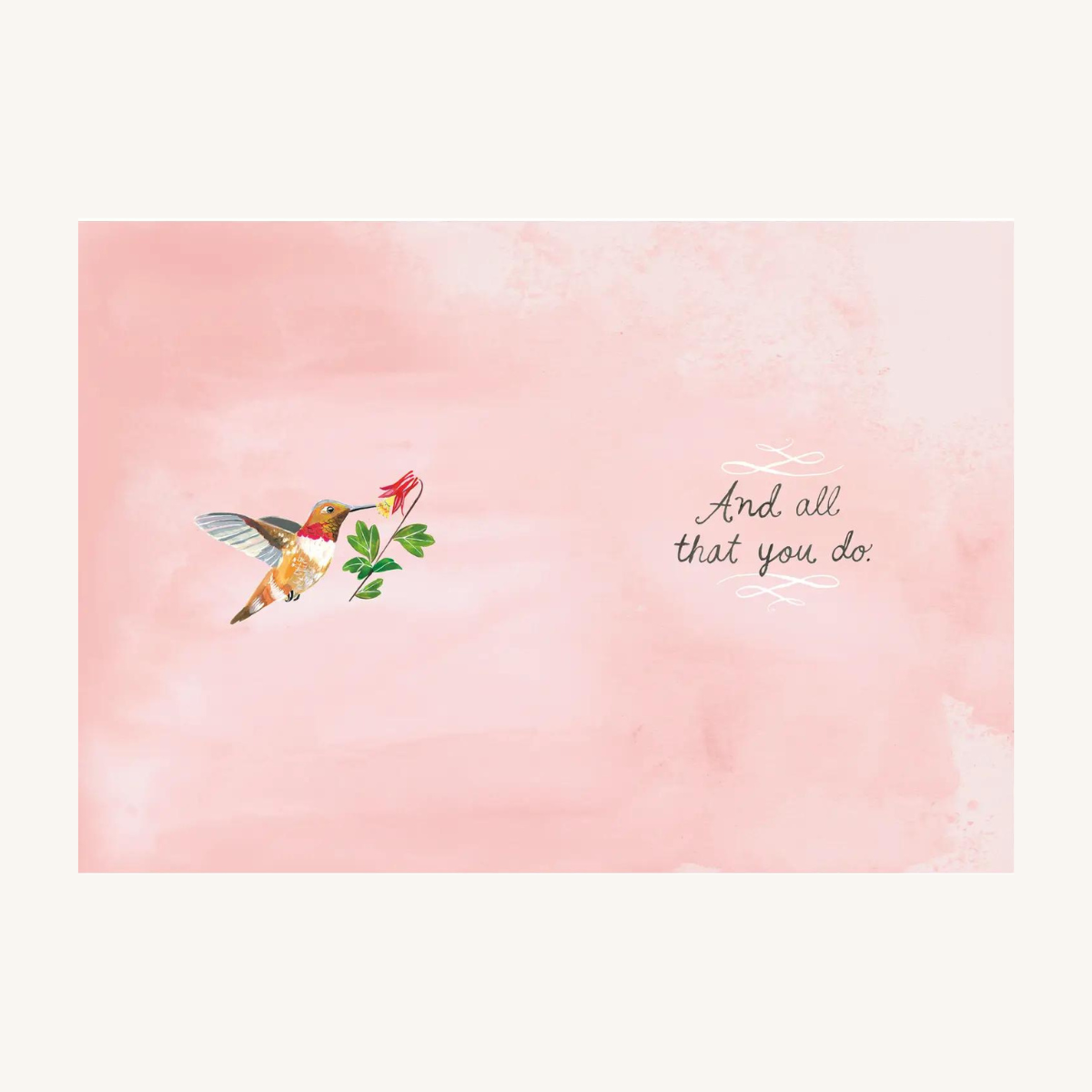 Carte de Remerciement Grateful For You de Katie Daisy